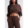 Bp. Crop Sweatshirt In Brown Coffee