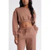 Bp. Crop Sweatshirt In Brown Topaz