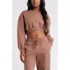Bp. Crop Sweatshirt In Brown Topaz