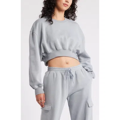 Bp. Crop Sweatshirt In Grey Weathervane