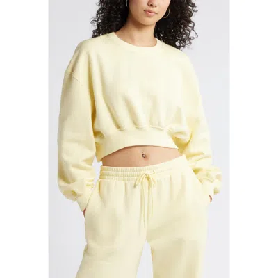 Bp. Crop Sweatshirt In Ivory Flan
