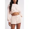 Bp. Crop Sweatshirt In Pink Sepia