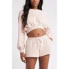 Bp. Crop Sweatshirt In Pink Sepia