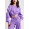Bp. Crop Sweatshirt In Purple Fresco