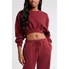 Bp. Crop Sweatshirt In Red Grape