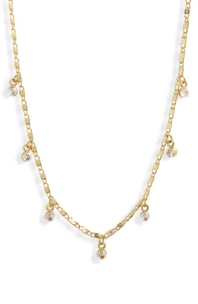 Bp. Cubic Zirconia Station Necklace In Gold