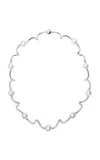 B.p. De Silva Jewellers High Seas 18k White Gold; Diamond And Pearl Necklace