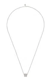 B.p. De Silva Jewellers Horizon Infinite 18k White Gold Diamond Necklace