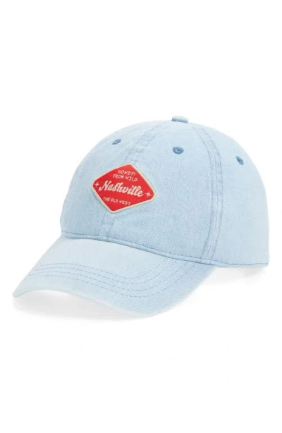 Bp. Denim Graphic Baseball Cap In Blue