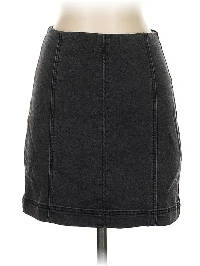 Pre-owned Bp. Denim Skirt In Black