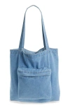 Bp. Denim Tote In Light Wash