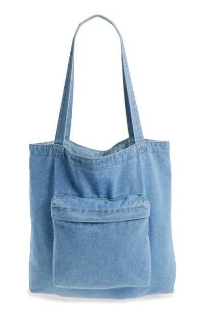 Bp. Denim Tote In Light Wash