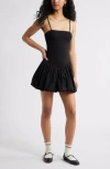 Bp. Coquette Princess Seam Minidress In Black
