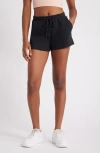 Bp. Elastic Waist Fleece Shorts In Black Jet