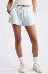 Bp. Elastic Waist Fleece Shorts In Blue Illusion
