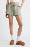 Bp. Elastic Waist Fleece Shorts In Green