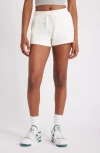 Bp. Elastic Waist Fleece Shorts In Ivory