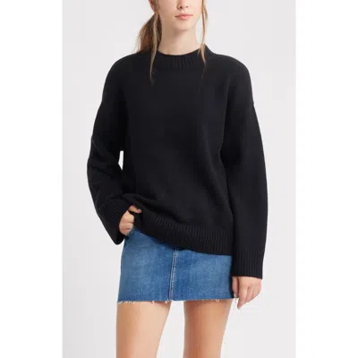Bp. Everyday Easy Cotton Blend Sweater In Black