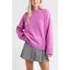 Bp. Everyday Easy Cotton Blend Sweater In Purple