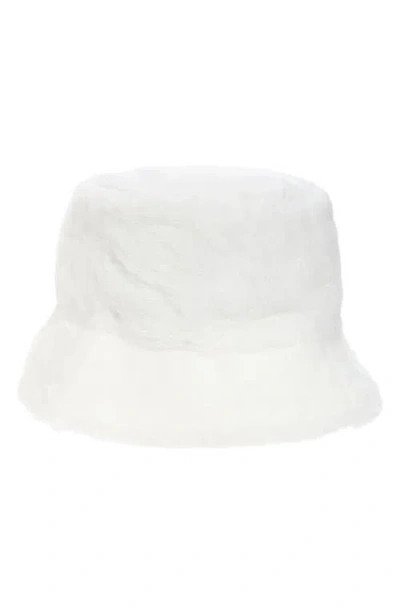 Bp. Faux Fur Bucket Hat In Ivory
