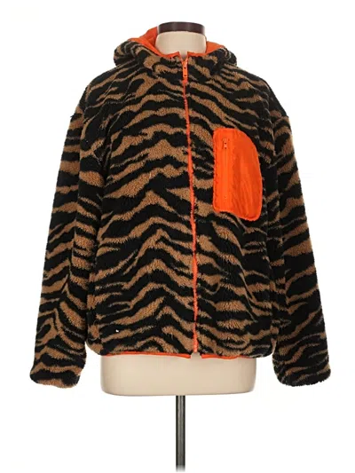 Pre-owned Bp. Faux Fur Jacket In Orange