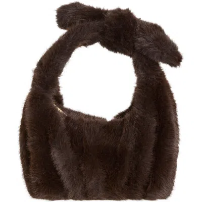 Bp. Faux Fur Mini Bag In Brown Coffee