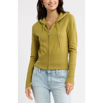 Bp. Fitted Cotton Blend Hoodie In Green