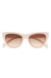 Bp. Flat Front Cat Eye Sunglasses In Milky Pink