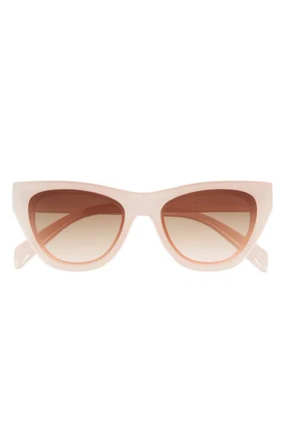 Bp. Flat Front Cat Eye Sunglasses In Milky Pink
