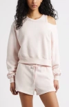 Bp. Fleece Detail Off The Shoulder Sweatshirt