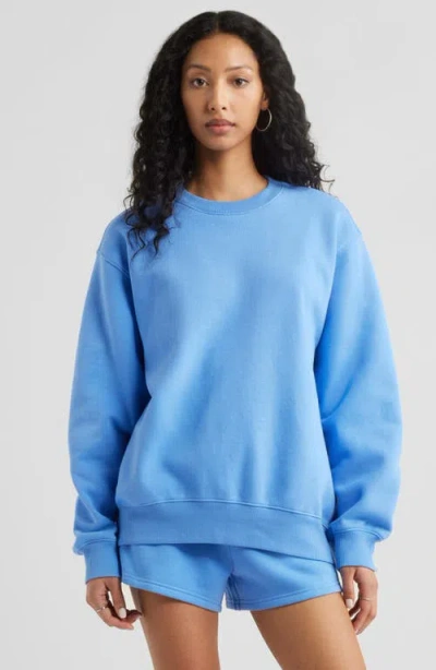 Bp. Fleece Detail Oversize Crewneck Sweatshirt