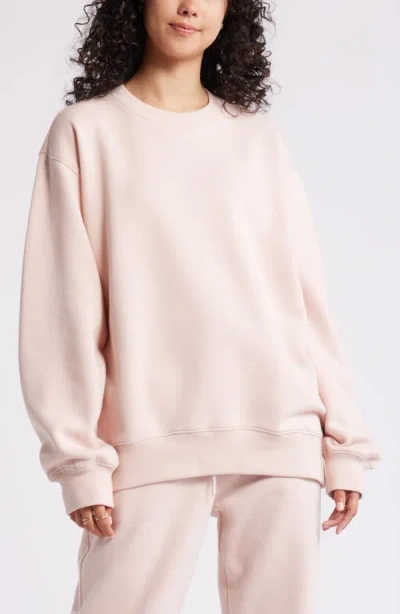 Bp. Fleece Detail Oversize Crewneck Sweatshirt