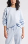 Bp. Fleece Detail Oversize Crewneck Sweatshirt In Blue Feather