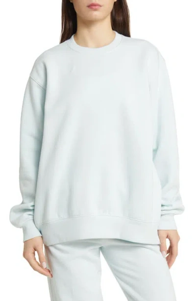 Bp. Fleece Detail Oversize Crewneck Sweatshirt In Gray