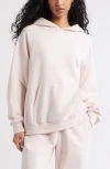Bp. Fleece Detail Oversize Raglan Hoodie In Pink