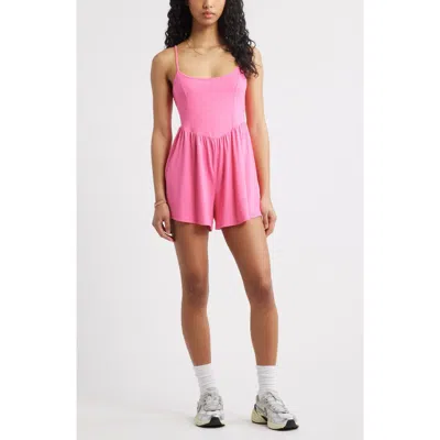 Bp. Flutter Romper In Pink Butterfly