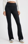 Bp. Foldover Flare Leggings In Black