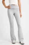 Bp. Foldover Flare Leggings In Gray