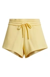 Bp. Foldover Fleece Mini Sweat Shorts In Yellow