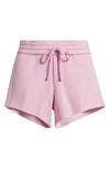 Bp. Foldover Fleece Mini Sweat Shorts In Pink