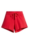 Bp. Foldover Fleece Mini Sweat Shorts In Red