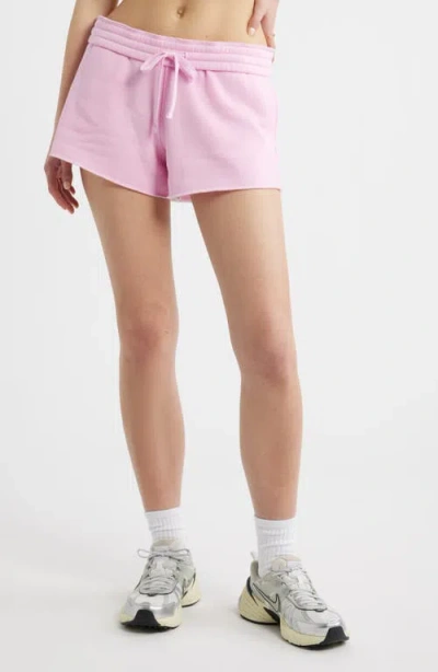Bp. Foldover Fleece Mini Sweat Shorts In Pink
