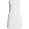 Bp. Foldover Strapless Minidress In White