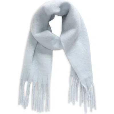 Bp. Fringe Blanket Scarf In Blue Feather
