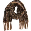 Bp. Fringe Blanket Scarf In Brown