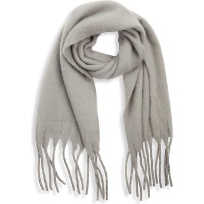 Bp. Fringe Blanket Scarf In Grey