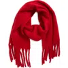 Bp. Fringe Blanket Scarf In Red