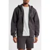 Bp. Front Zip Hoodie In Black Faded