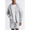 Bp. Front Zip Hoodie In Grey Soft Heather