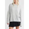 Bp. Fuzzy Oversize Sweater In Gray